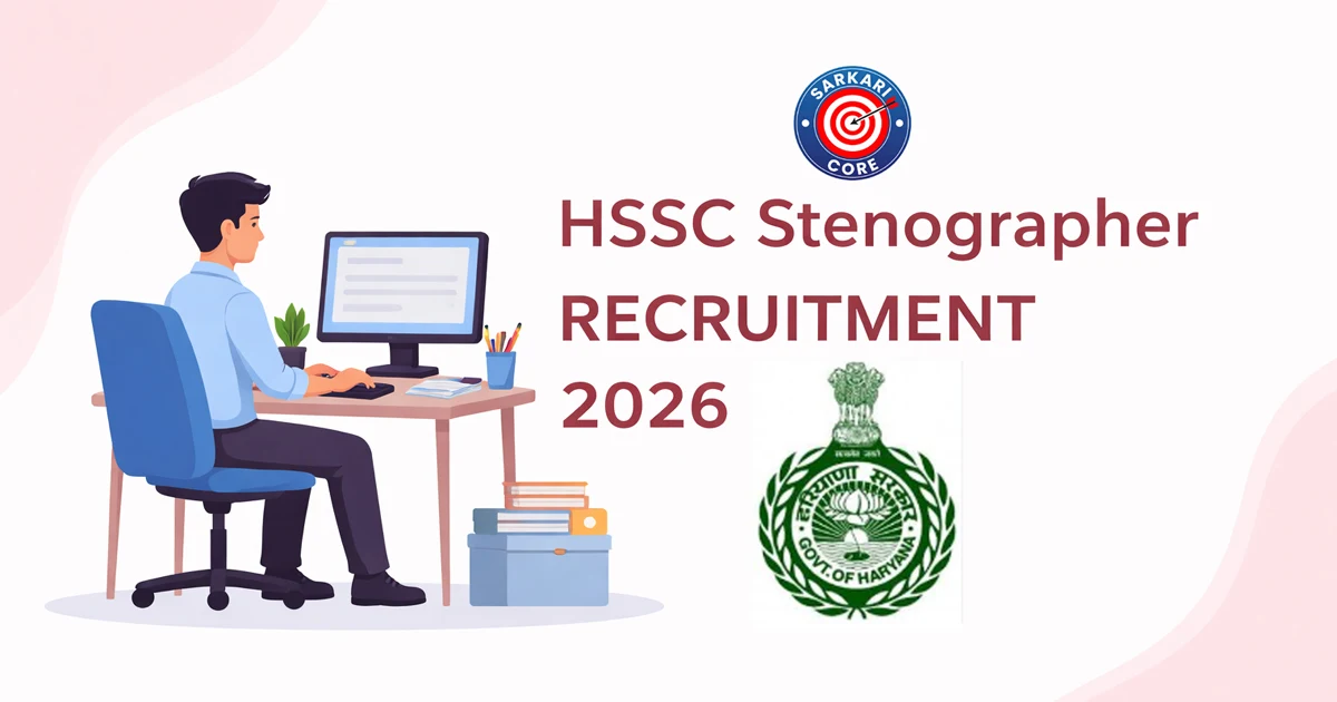 HSSC Stenographer Recruitment 2026
