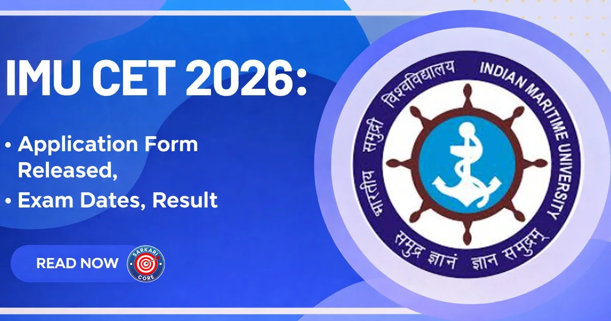 IMU CET Admissions Form 2026