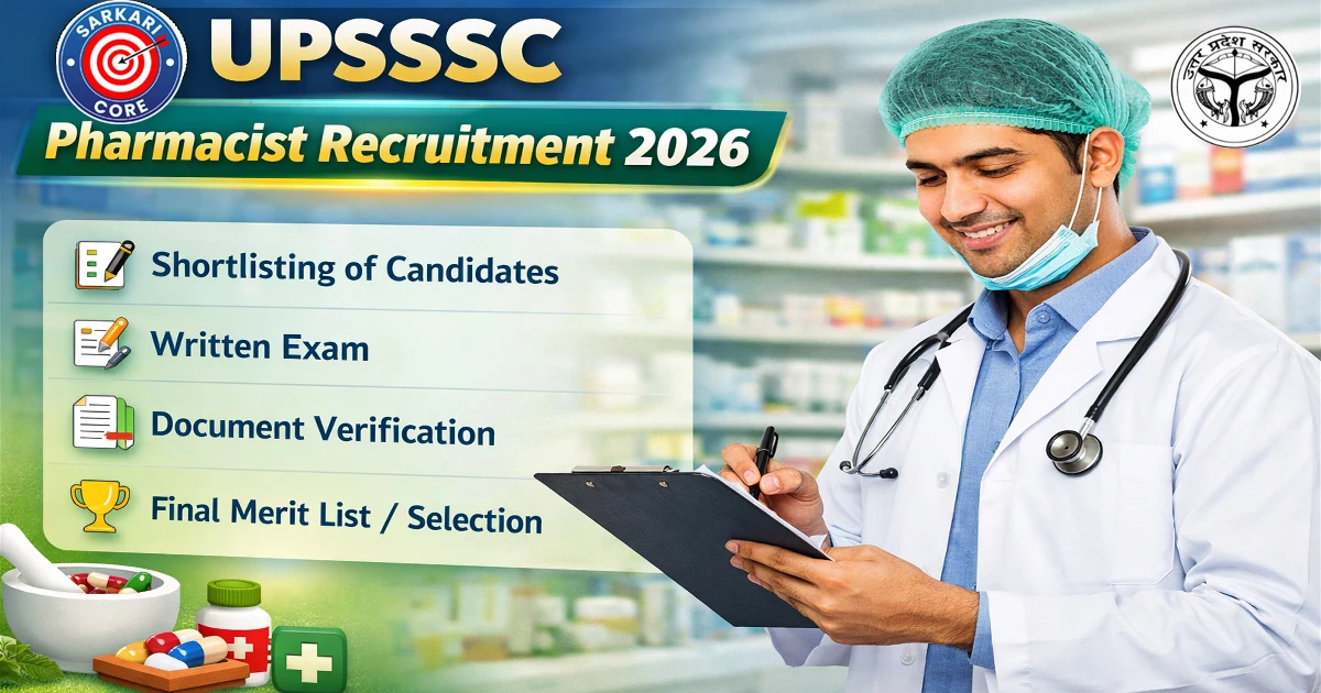 UPSSSC Pharmacist Recruitment 2026