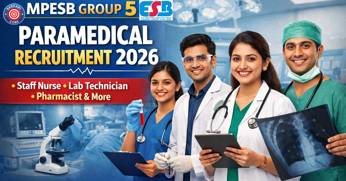 MPESB Group 5 Paramedical Recruitment 2026