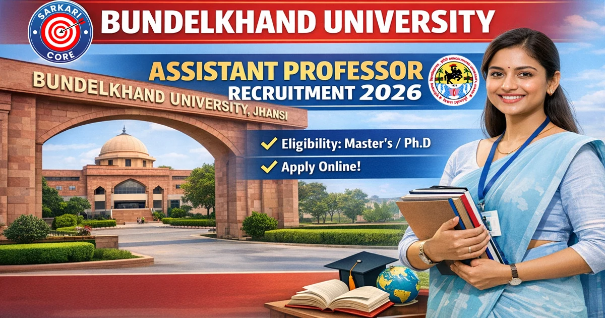 Bundelkhand University Assistant Professor Recruitment 2026
