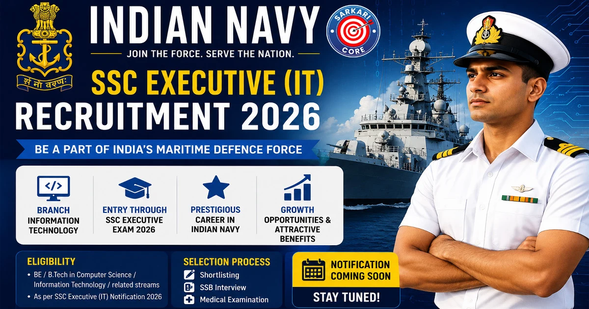 Indian Navy SSC Executive IT Recruitment 2026