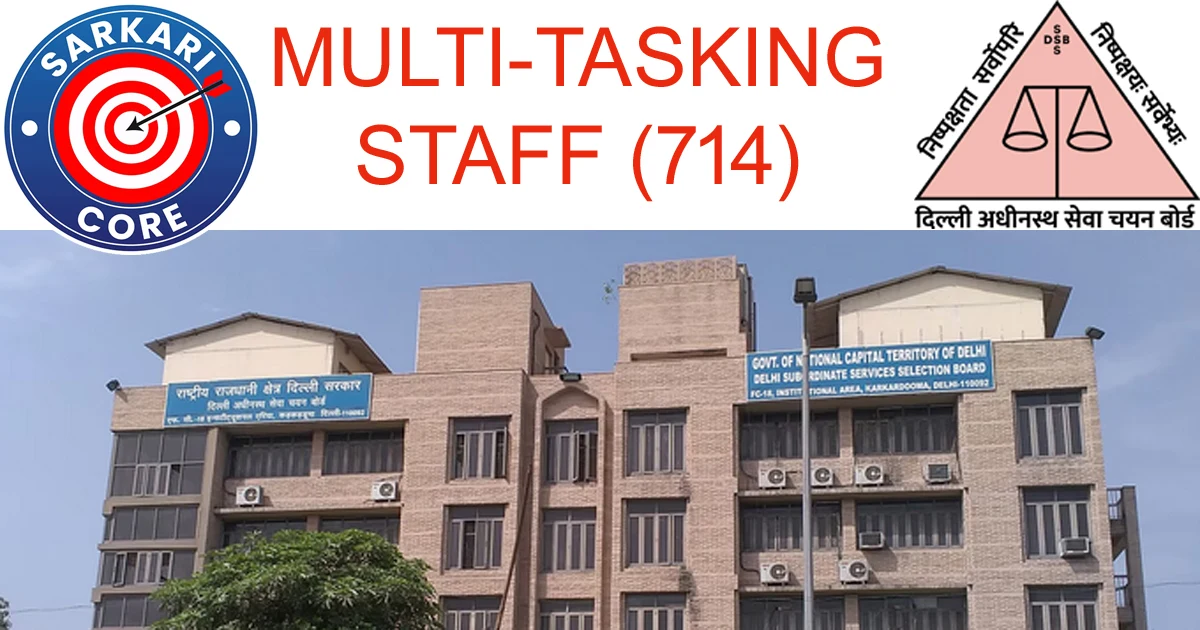 DSSSB MTS Recruitment 2025