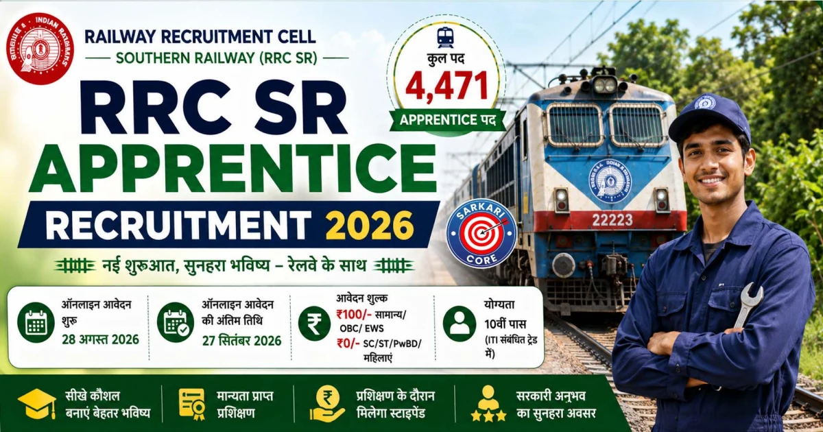 Railway RRC SR Apprentice Recruitment 2026