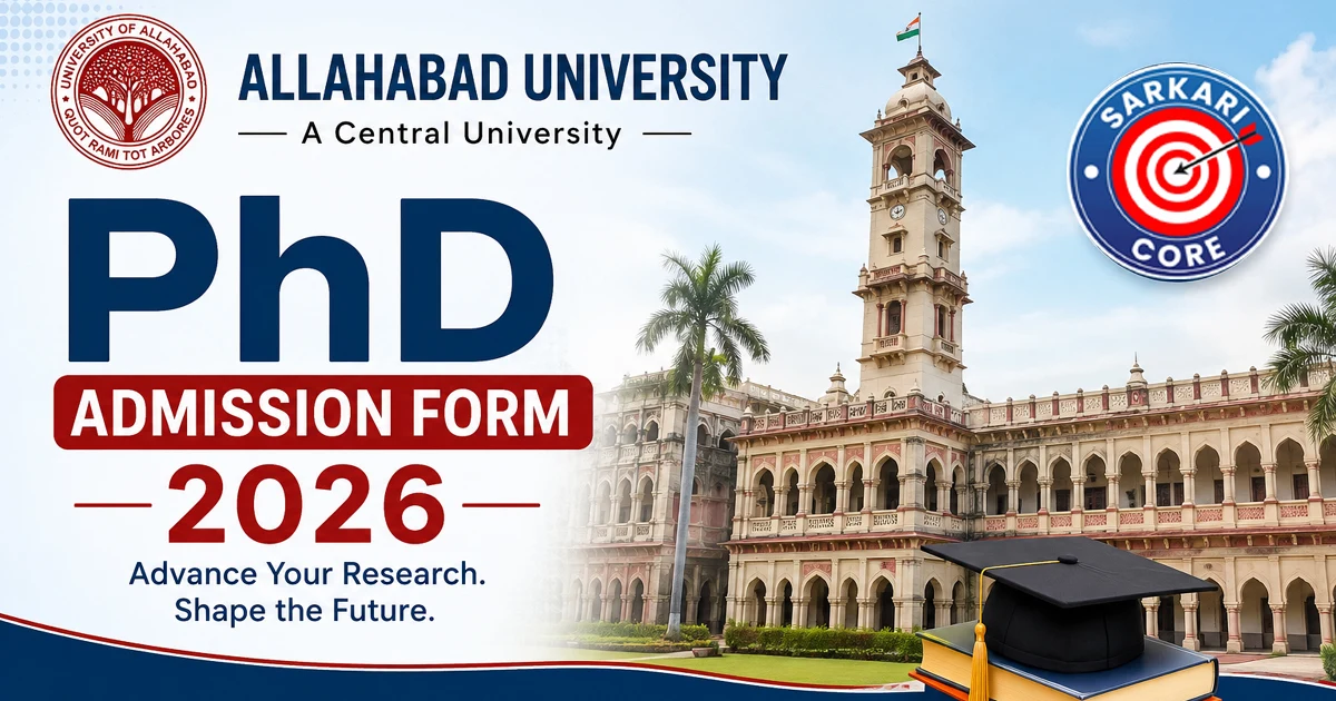 Allahabad University PHd Admission Form 2026