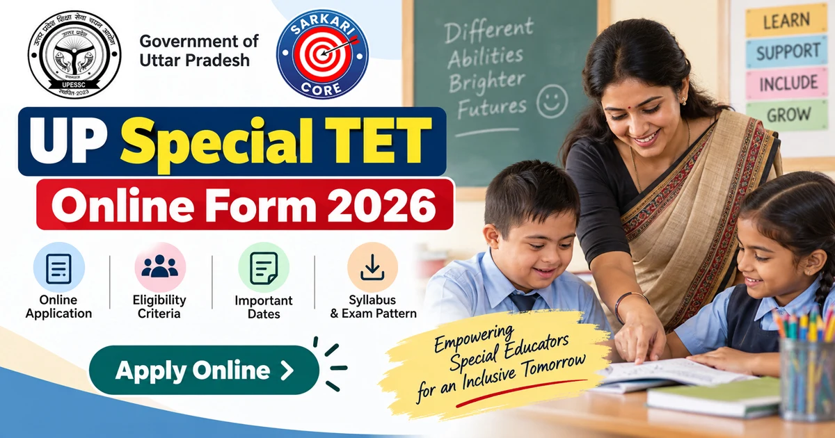 UP Special TET Online Form 2026
