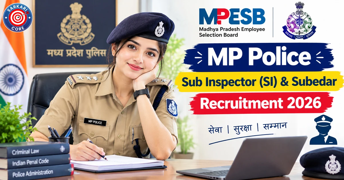 MPESB MP Police Sub Inspector SI & Subedar Recruitment 2026