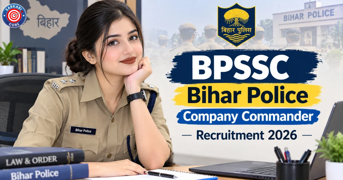 BPSSC Bihar Police Company Commander Recruitment 2026