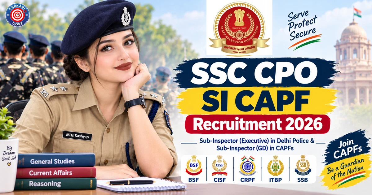 SSC CPO SI CAPF Recruitment 2026
