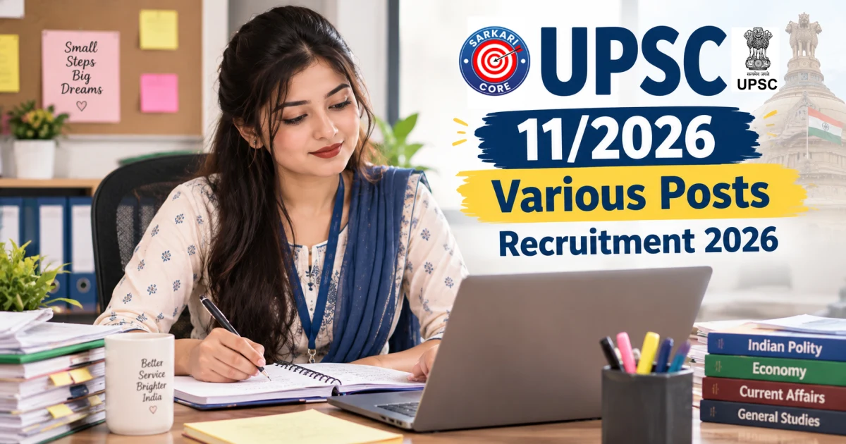 UPSC 11/2026 Various Posts Recruitment 2026