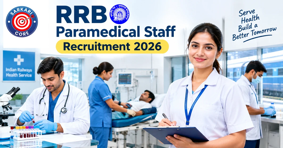 RRB Paramedical Staff Recruitment 2026