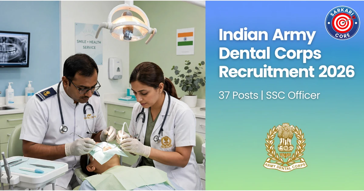 Indian Army Dental Corps Recruitment 2026