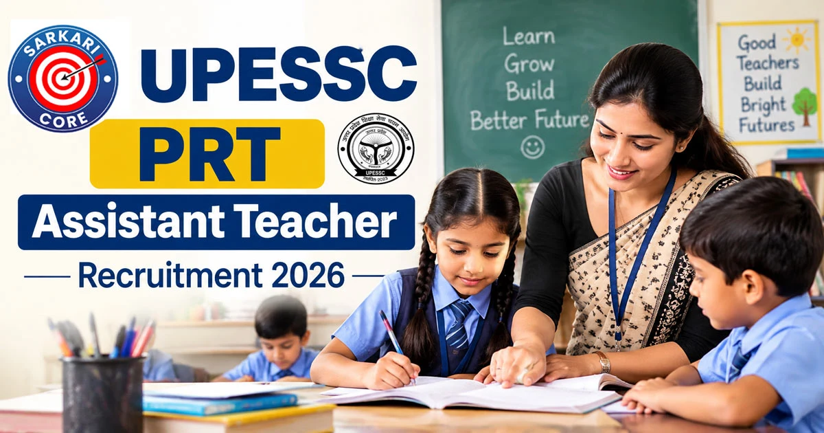 UPESSC PRT Assistant Teacher Recruitment 2026