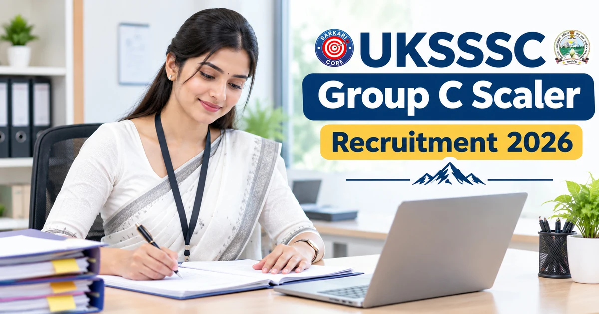 UKSSSC Group C Scaler Recruitment 2026