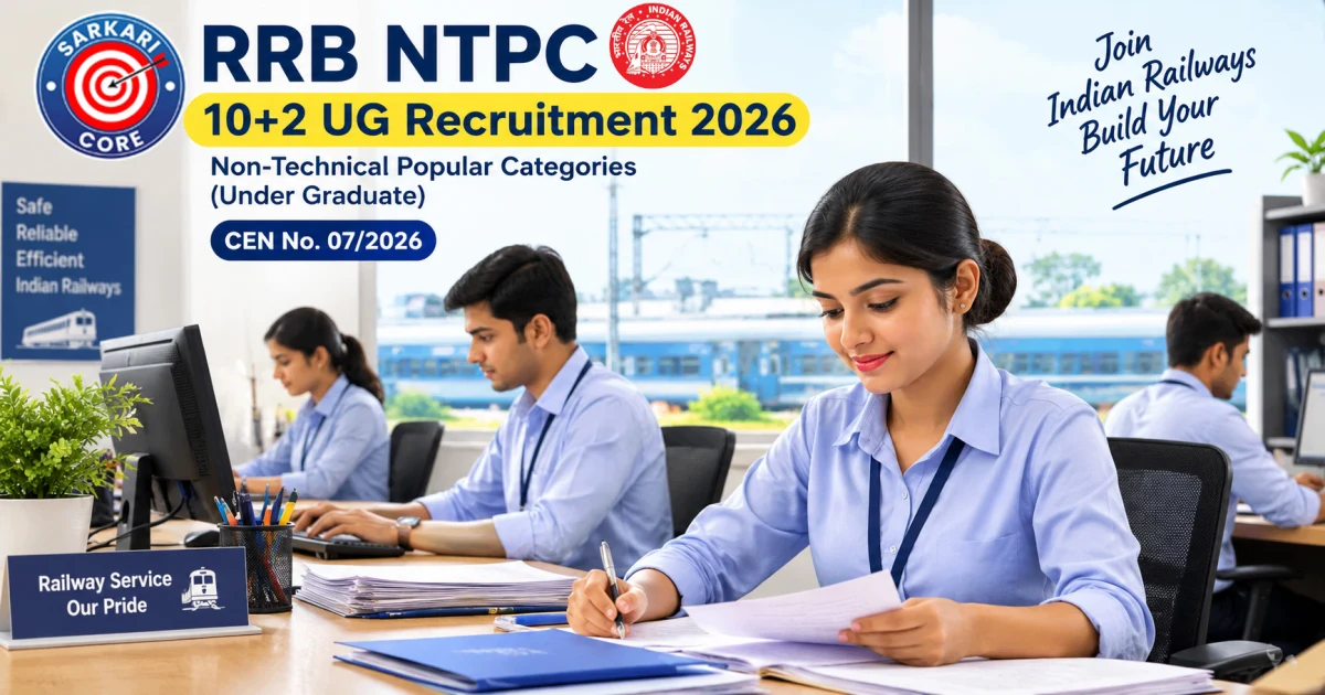 RRB NTPC 10+2 UG Recruitment 2026