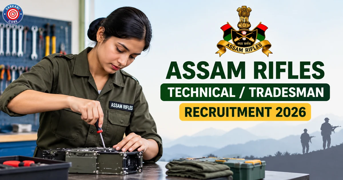 Assam Rifles Technical / Tradesman Recruitment 2026