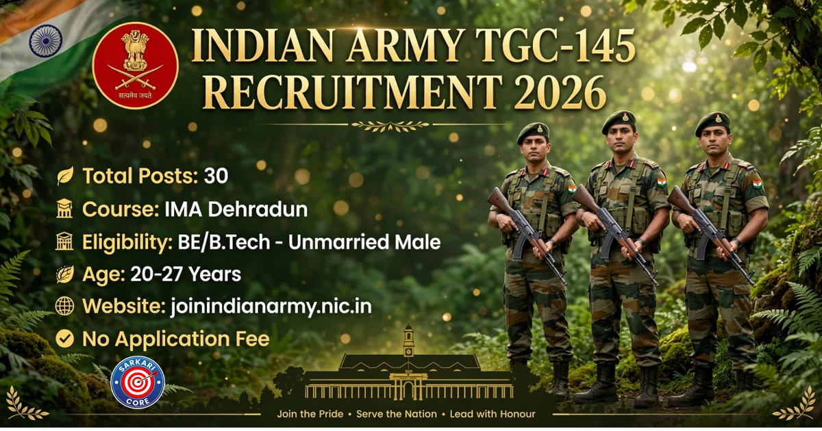 Indian Army TGC 145  Recruitment 2026
