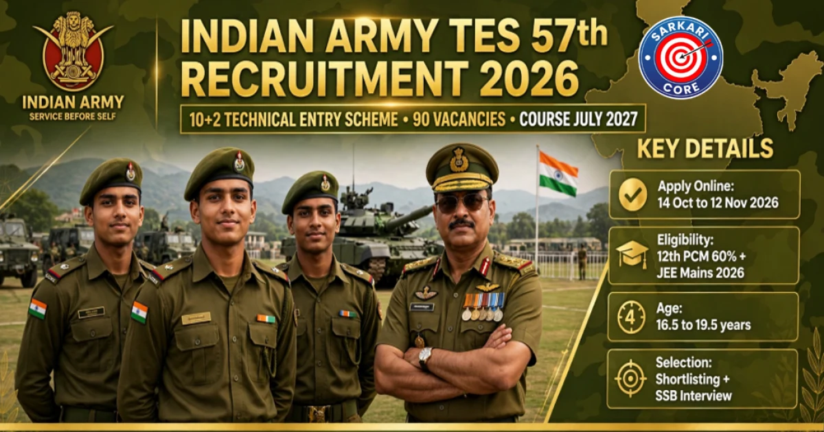 Indian Army TES 57th Recruitment 2026