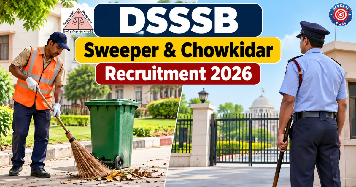 DSSSB Sweeper & Chowkidar Recruitment 2026