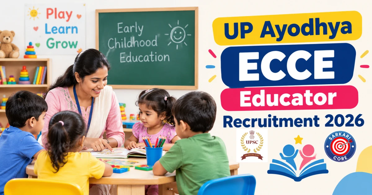 UP Ayodhya ECCE  Educator  Recruitment 2026