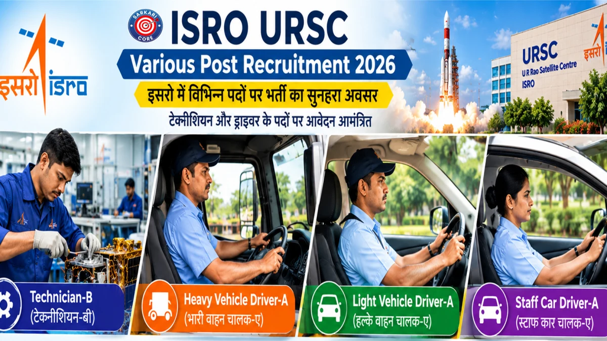 ISRO URSC Various Post Recruitment 2026