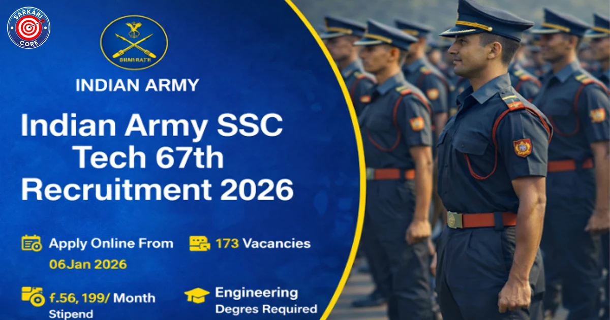 Indian Army SSC Technical 67th Men Recruitment 2026