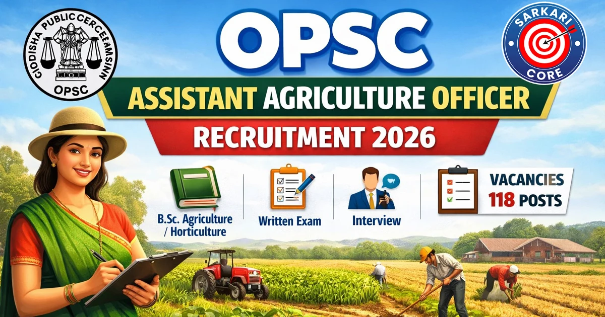 OPSC Assistant Agriculture Officer AAO Recruitment 2026