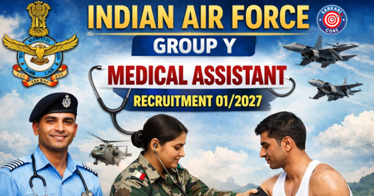 Indian Air Force Group Y Medical Assistant Recruitment 01/2027