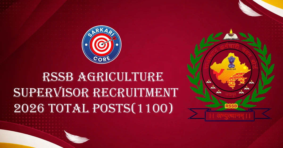 RSSB Agriculture Supervisor Recruitment 2026