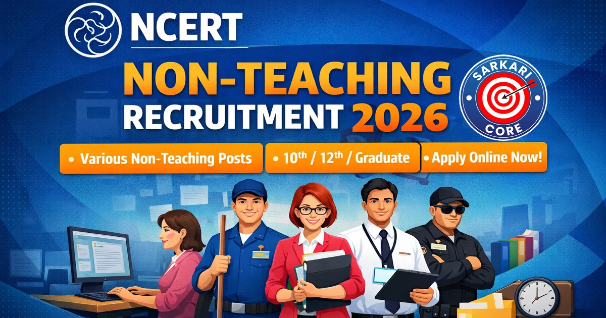 NCERT Non Teaching Recruitment 2026