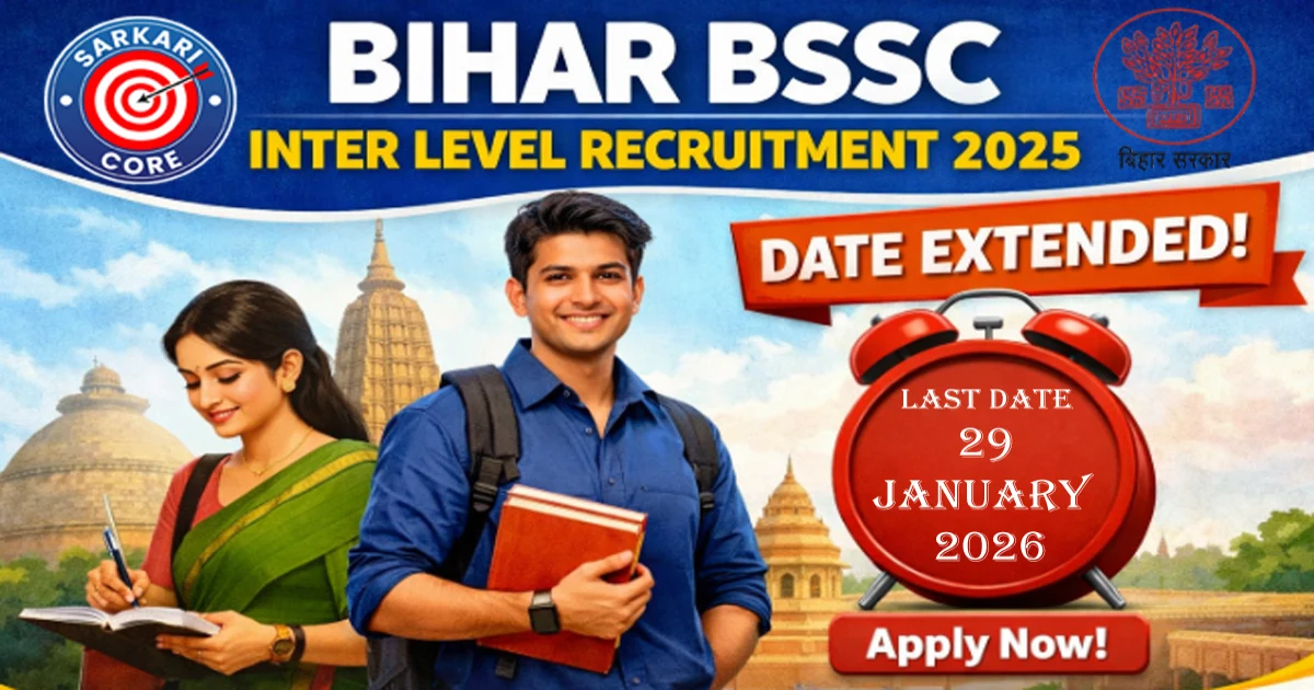 Bihar BSSC Inter Level Recruitment 2025 (Date Extended)