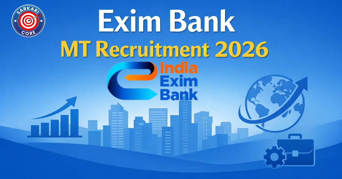 Exim Bank MT Recruitment 2026
